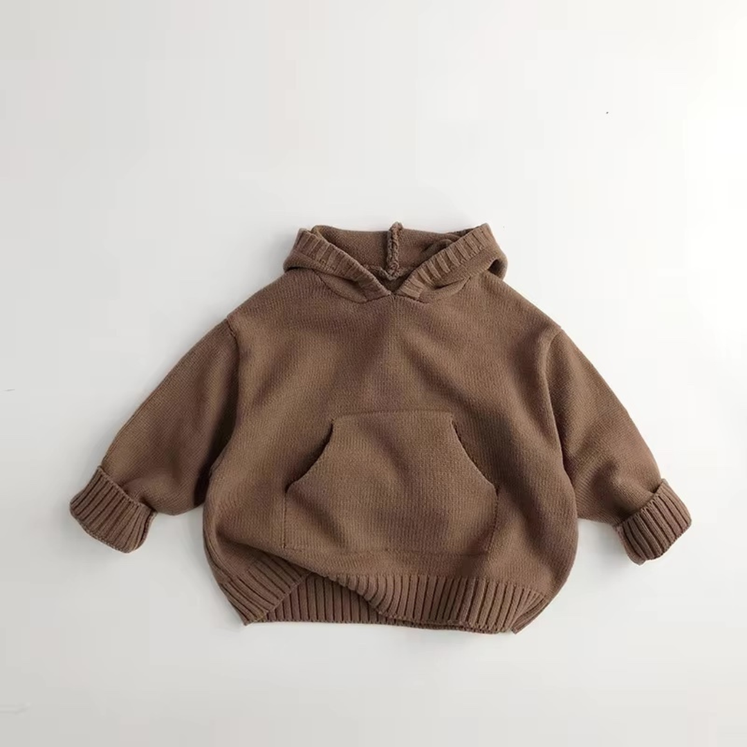 Knitted hoodie