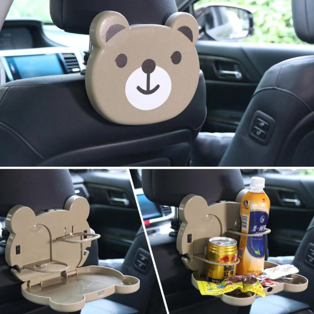 Children's car travel table in bear style