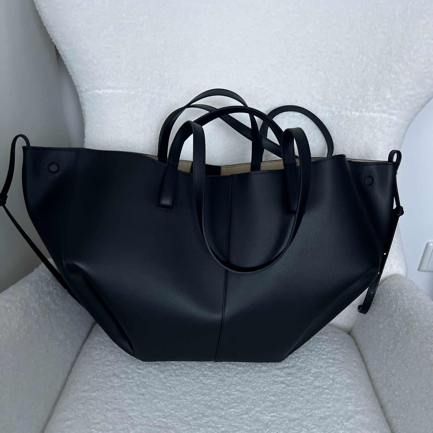 Polly Black Diaper Bag