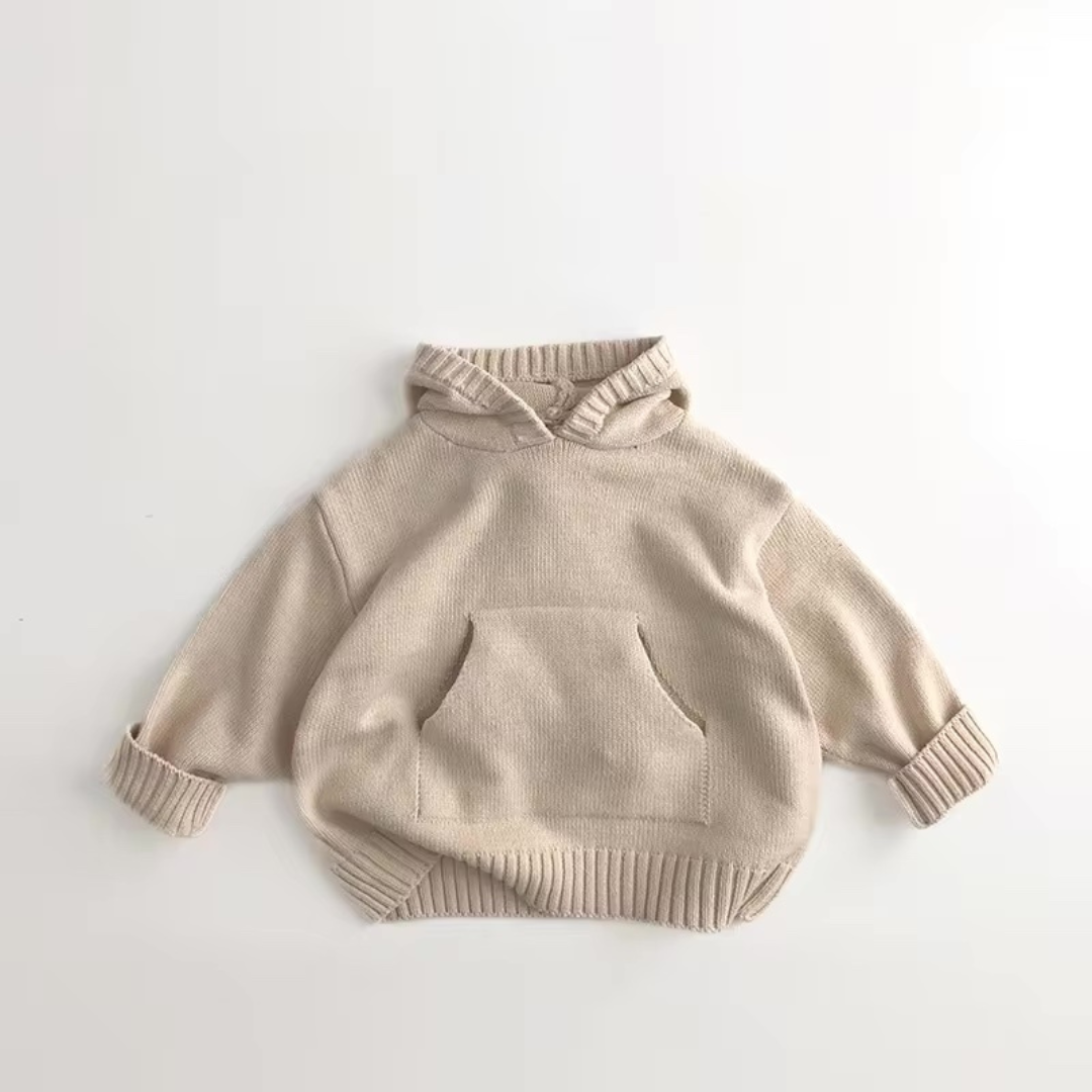 Knitted hoodie