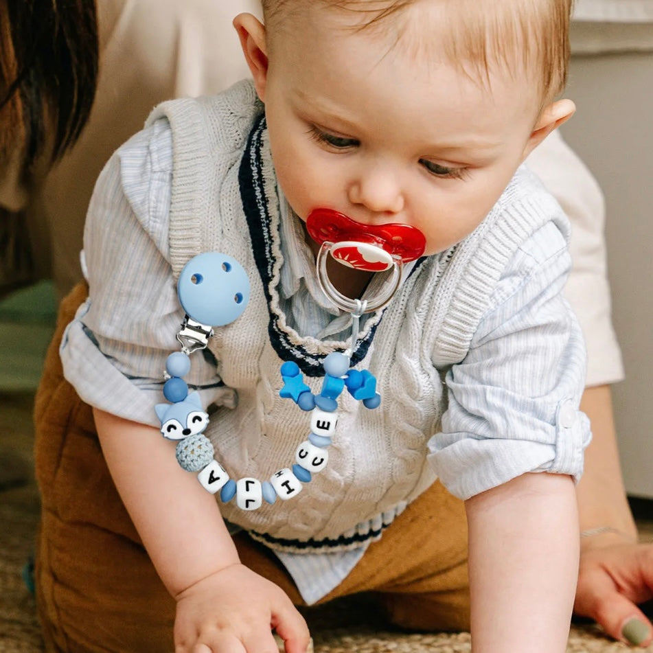 Personalized pacifier chain